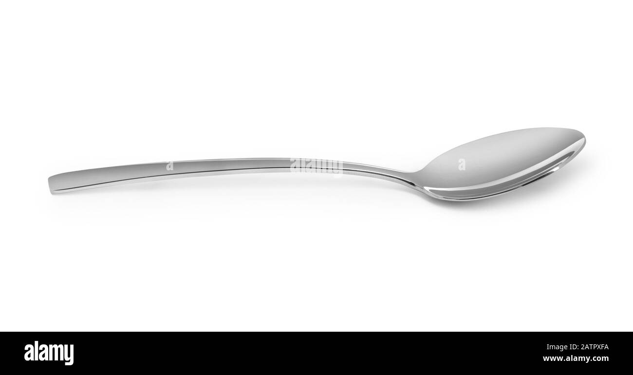 metal spoon isolated on white background Stock Photo Alamy