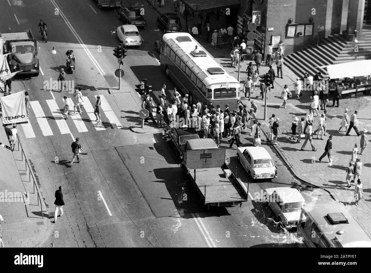 Stockholmer Konzerthaus an der Kungsgatan,Stockholm Schweden, 1969.  Stockholm concert hall on Kungsgatan, Stockholm Sweden, 1969. Stock Photo