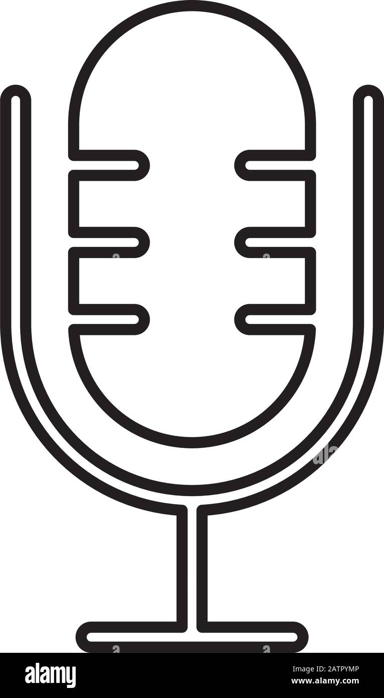 microphone sound device isolated icon Stock Vector Image & Art - Alamy