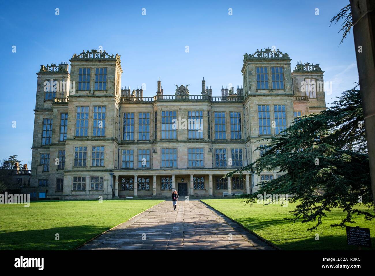 Hardwick Hall near Chesterfield, Derbyshire, England, UK Stock Photo
