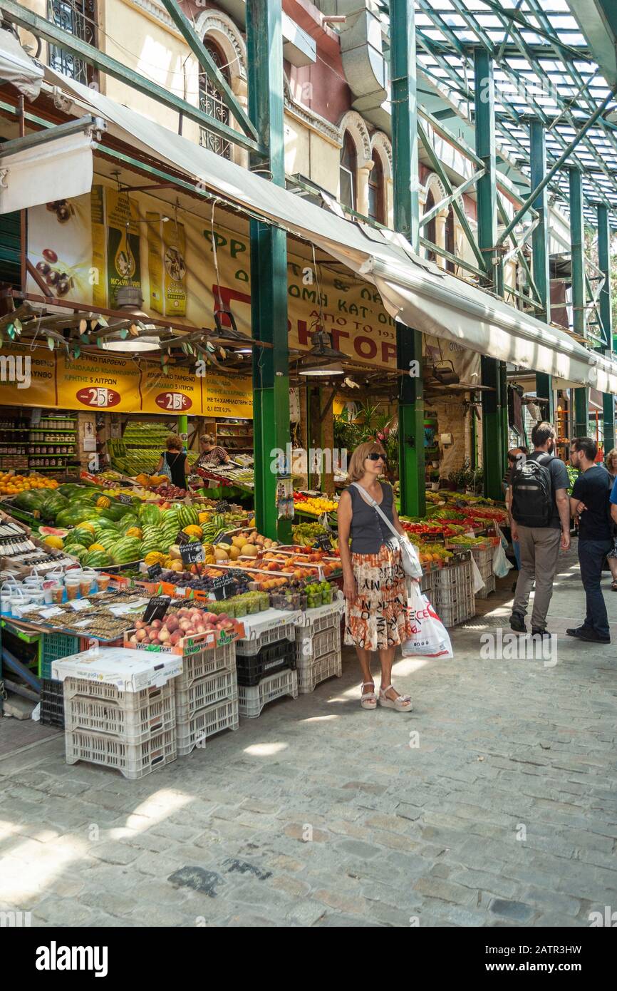 Market halls, Thessaloniki, Greece, Europe Stock Photo Alamy