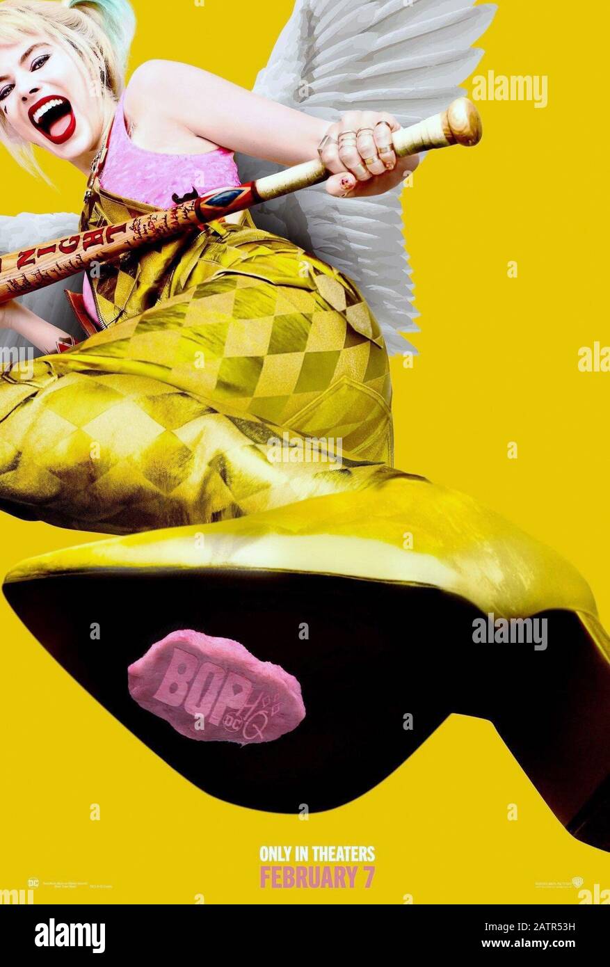 BIRDS OF PREY, US advance poster, Margot Robbie as Harley Quinn, 2020