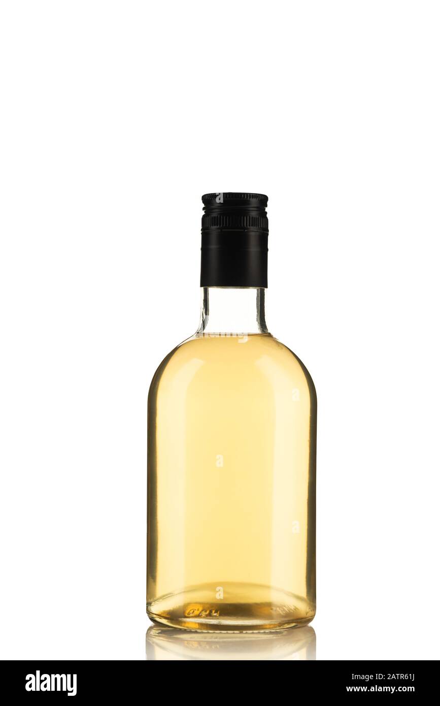 Bottle of Herbal Tincture or Alcohol Liqour Isolated on White ...