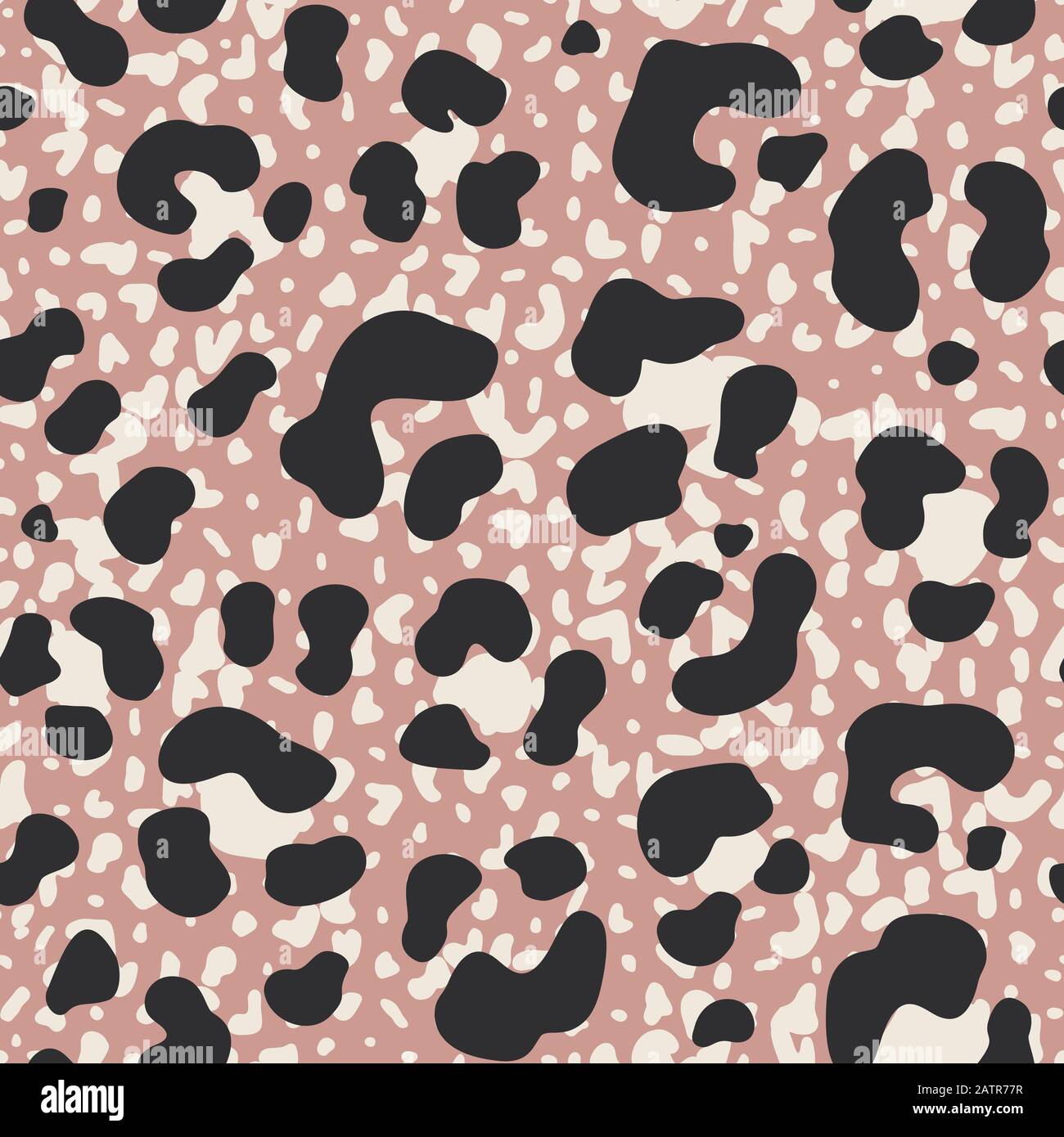 Abstract Hand-Drawn Colorful Overlayed Spots Camo Animal Skin Vector ...