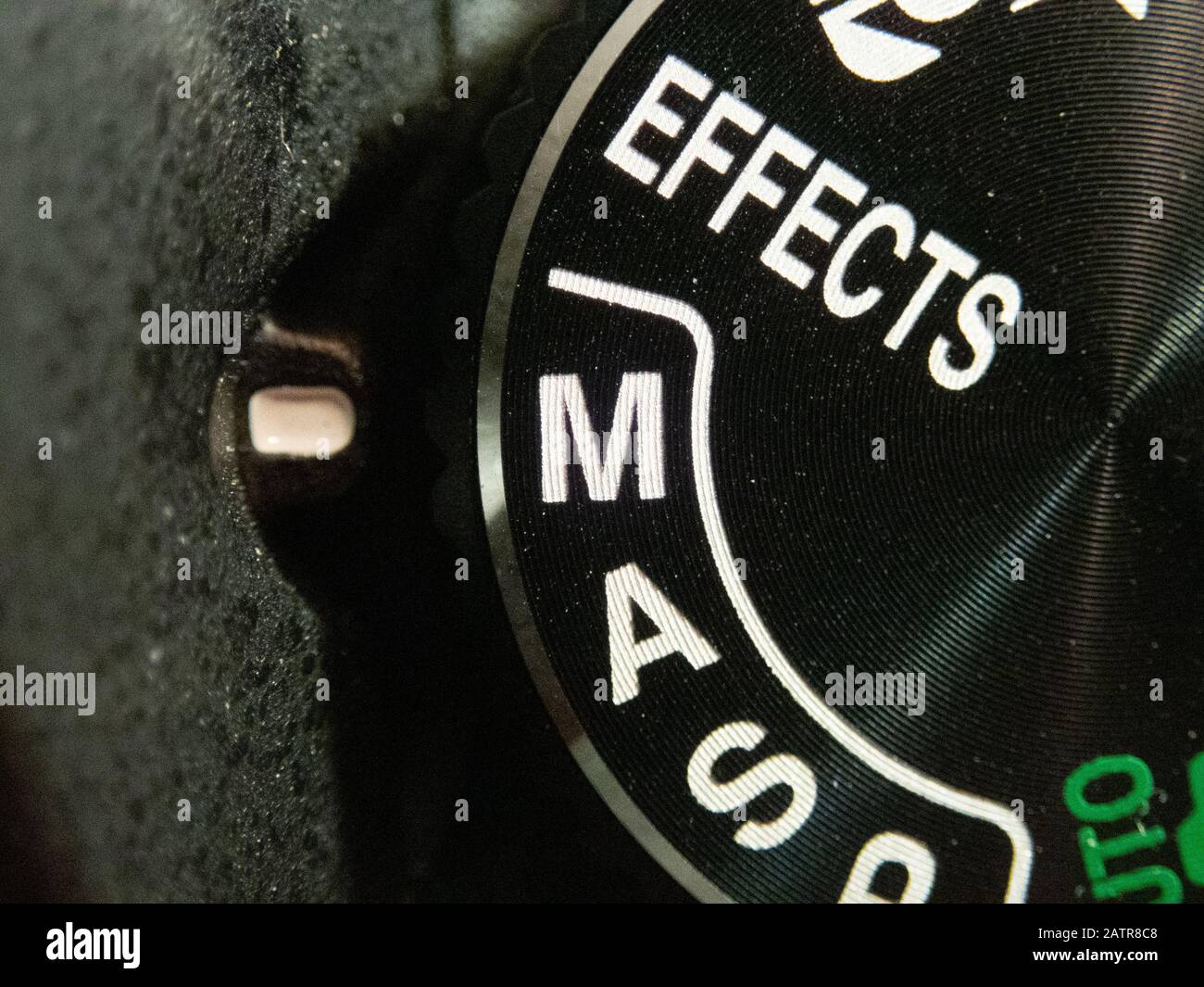 Bucharest / Romania - July 24, 2019: Macro of a Nikon DSLR camera mode dial  turned on manual mode Stock Photo - Alamy