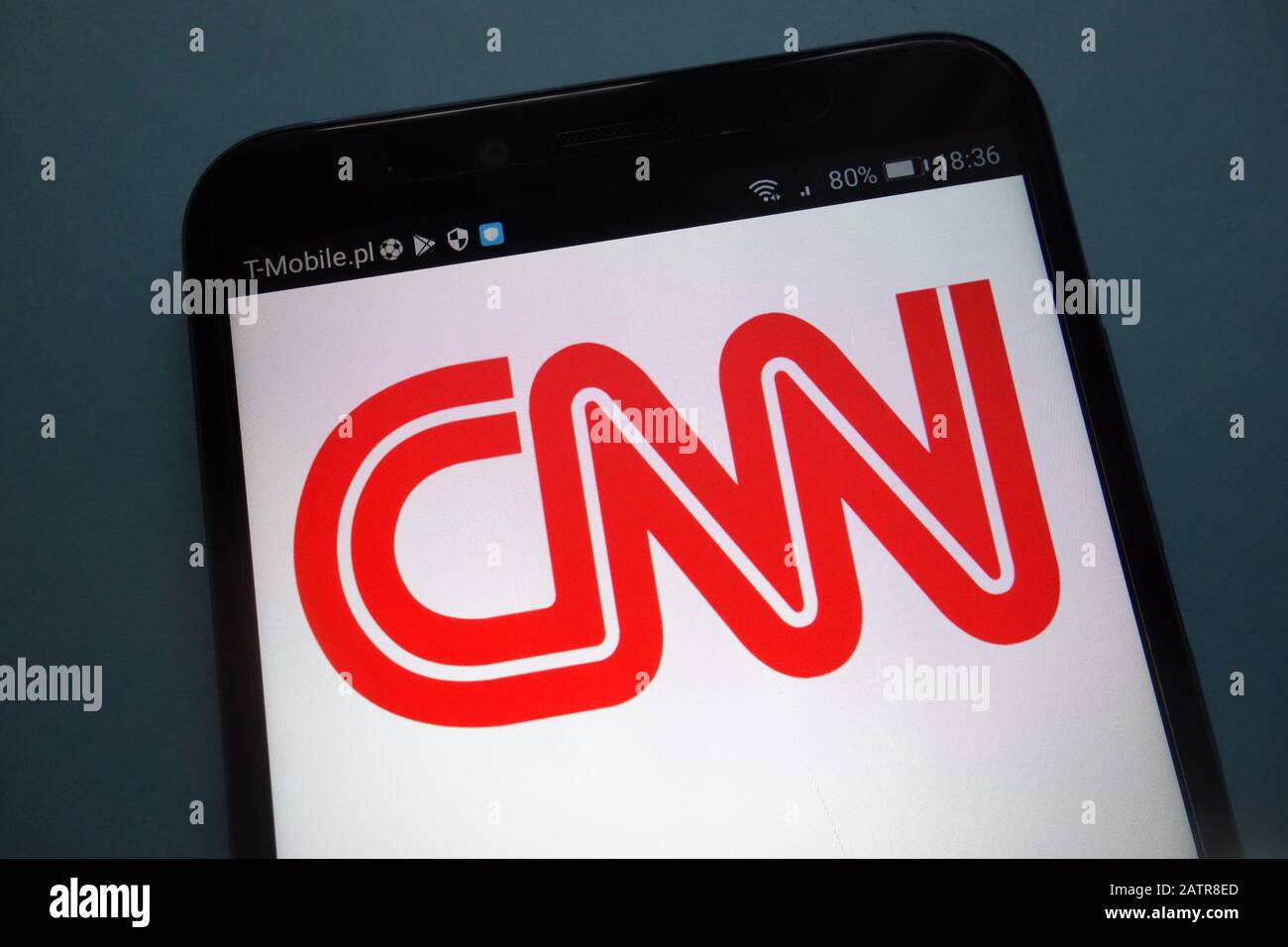 CNN logo on smartphone Stock Photo
