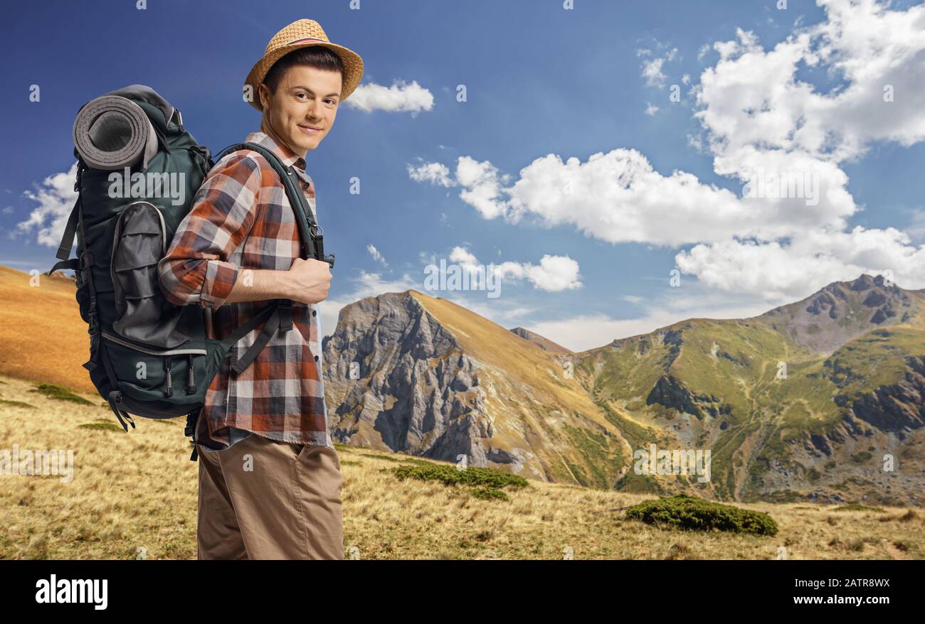 Smiling teen male outdoor hi-res stock photography and images - Alamy