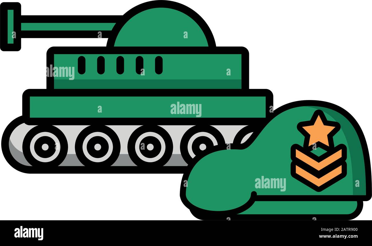 tank military force with green beret Stock Vector Image & Art - Alamy