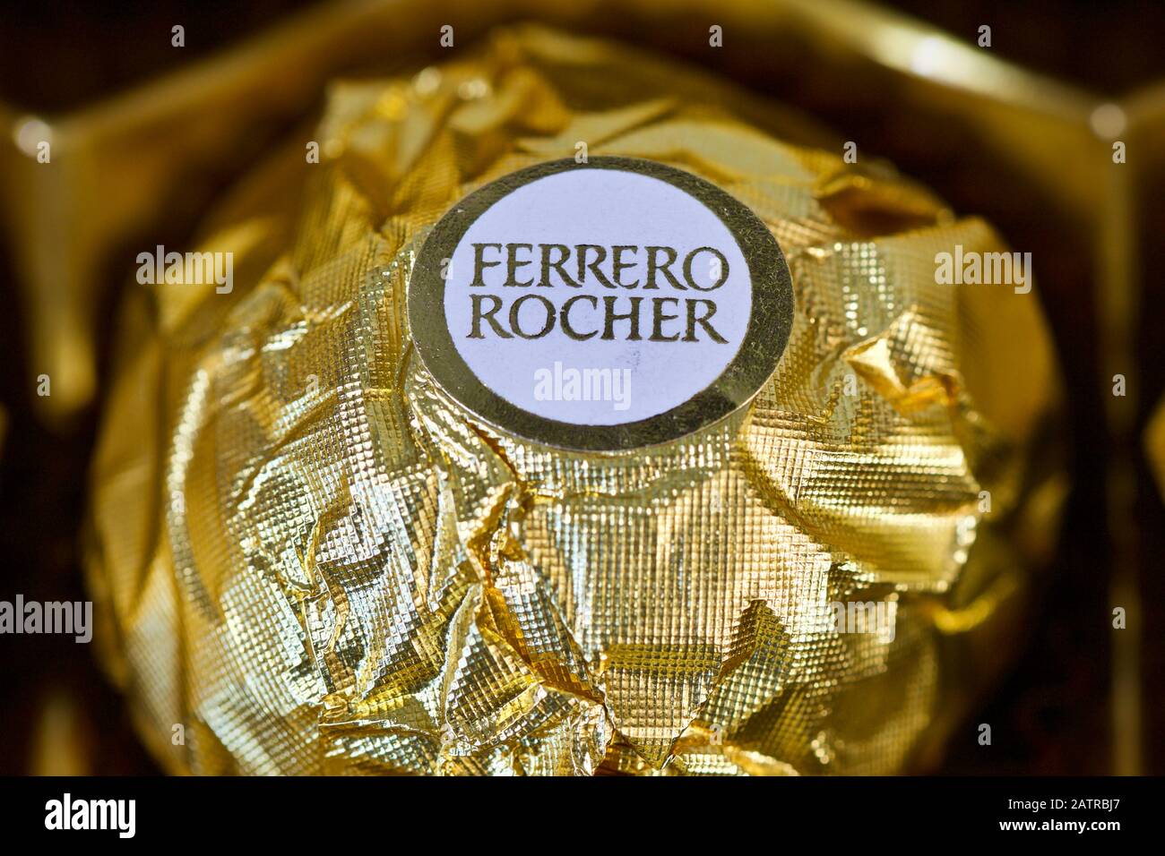Ferrero Rocher Chocolate Stock Photo Alamy