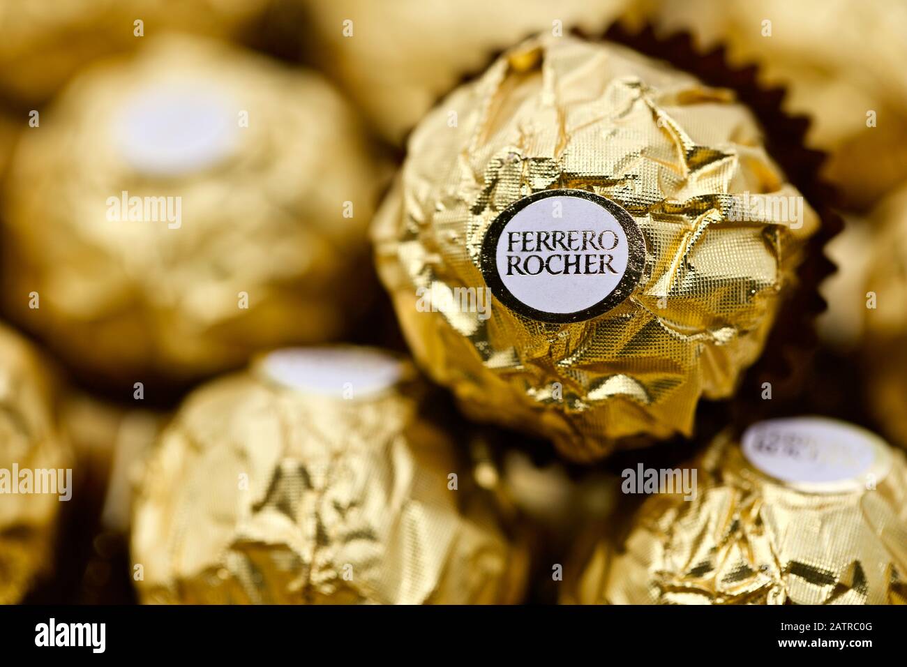 Ferrero Rocher Chocolate Stock Photo Alamy