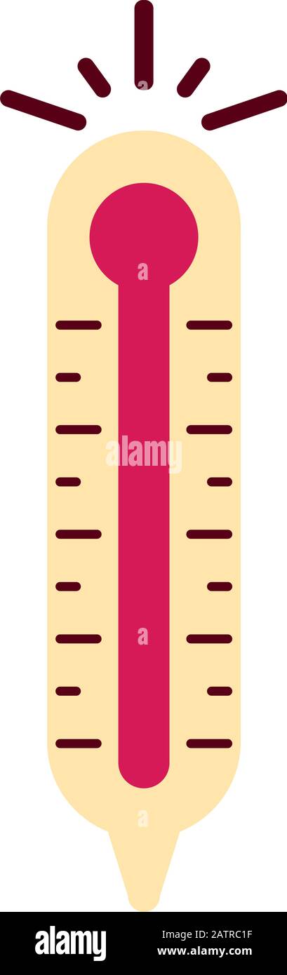 thermometer temperature measure isolated icon Stock Vector Image & Art ...