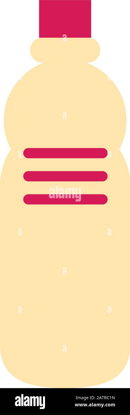 plastic bottle water isolated icon Stock Vector