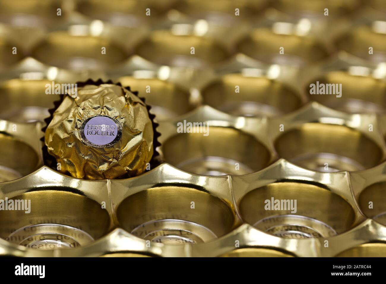 Ferrero Rocher Chocolate Stock Photo Alamy