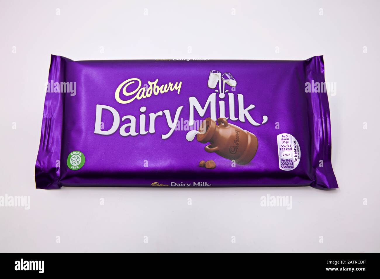 Cadbury Dairy Milk chocolate bar Stock Photo