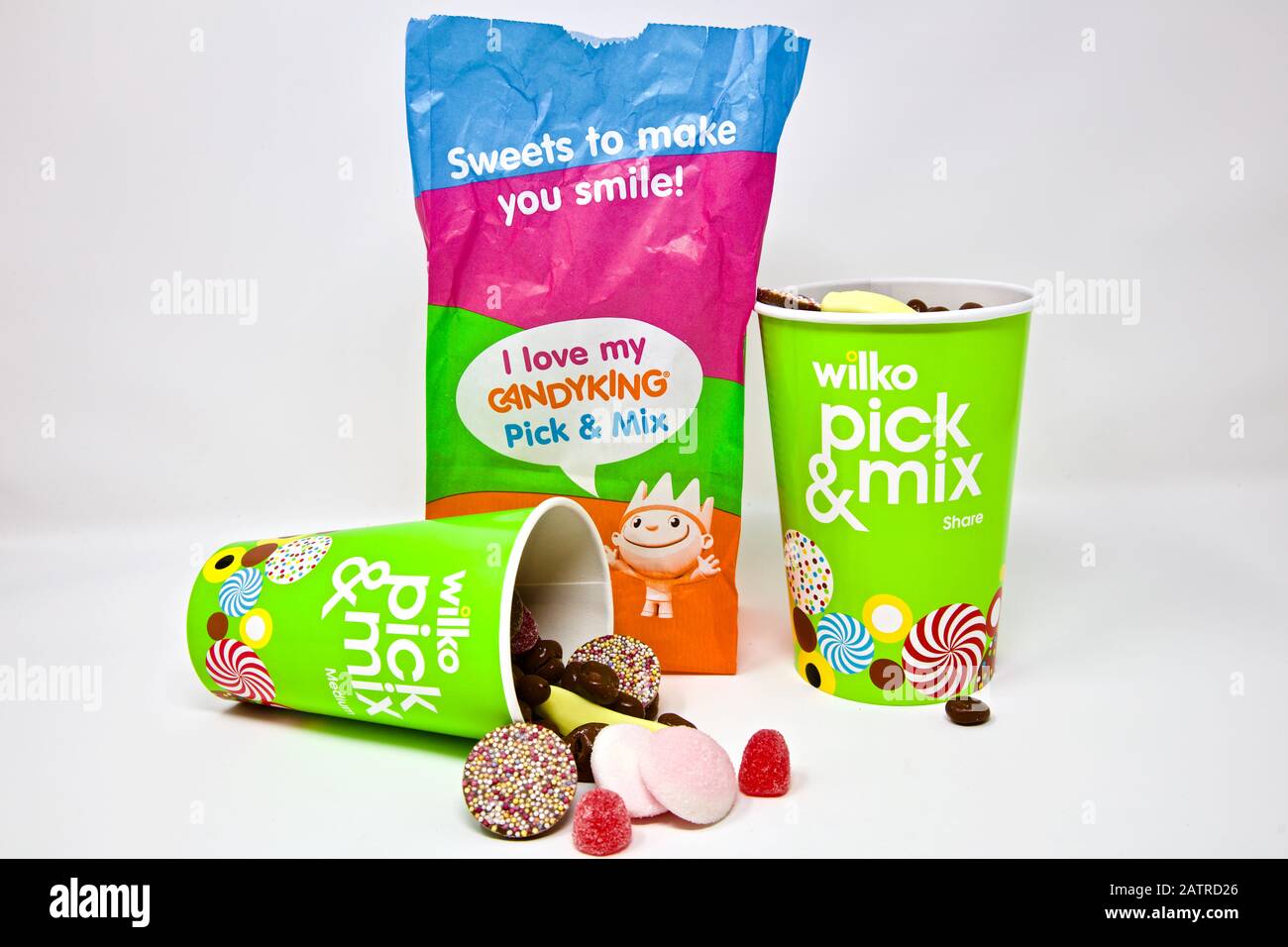 Wilko - pick and mix of Candy King Favourites Stock Photo