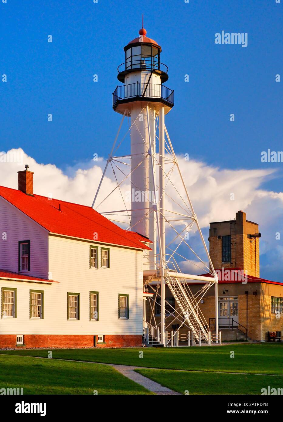 Whitefish Point Light, Great Lakes Shipwreck Museum, Paradise, Michigan ...