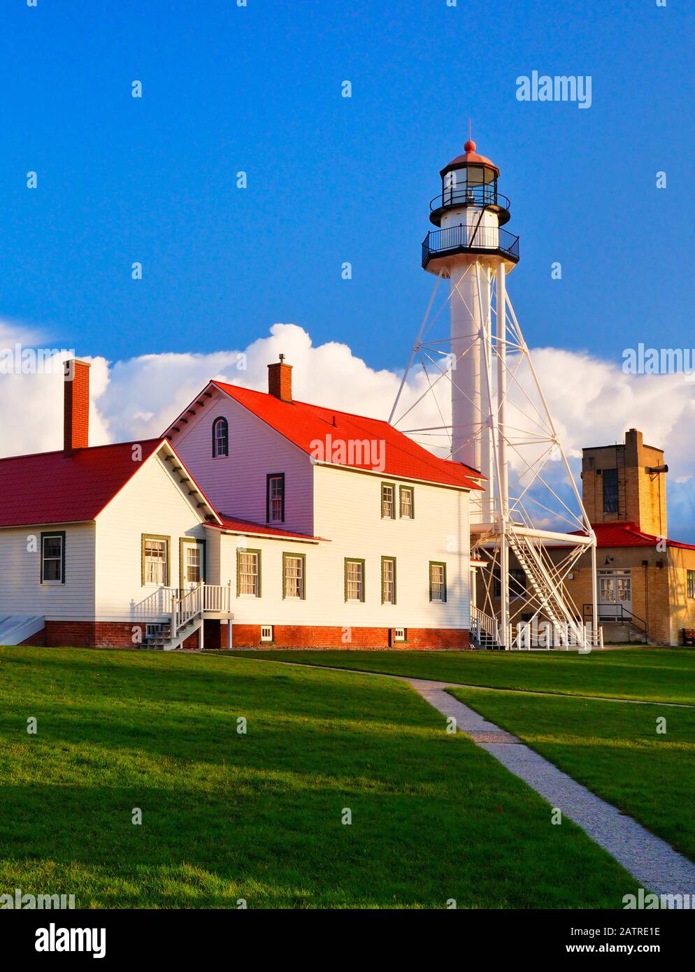 Whitefish Point Light, Great Lakes Shipwreck Museum, Paradise, Michigan ...