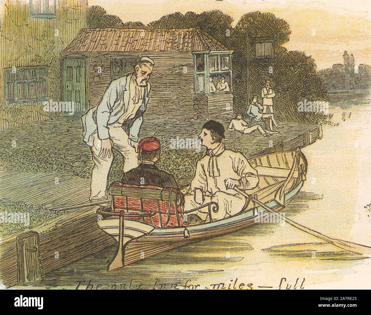 Three men in a boat (jerome k. jerome) hires stock photography and images Alamy