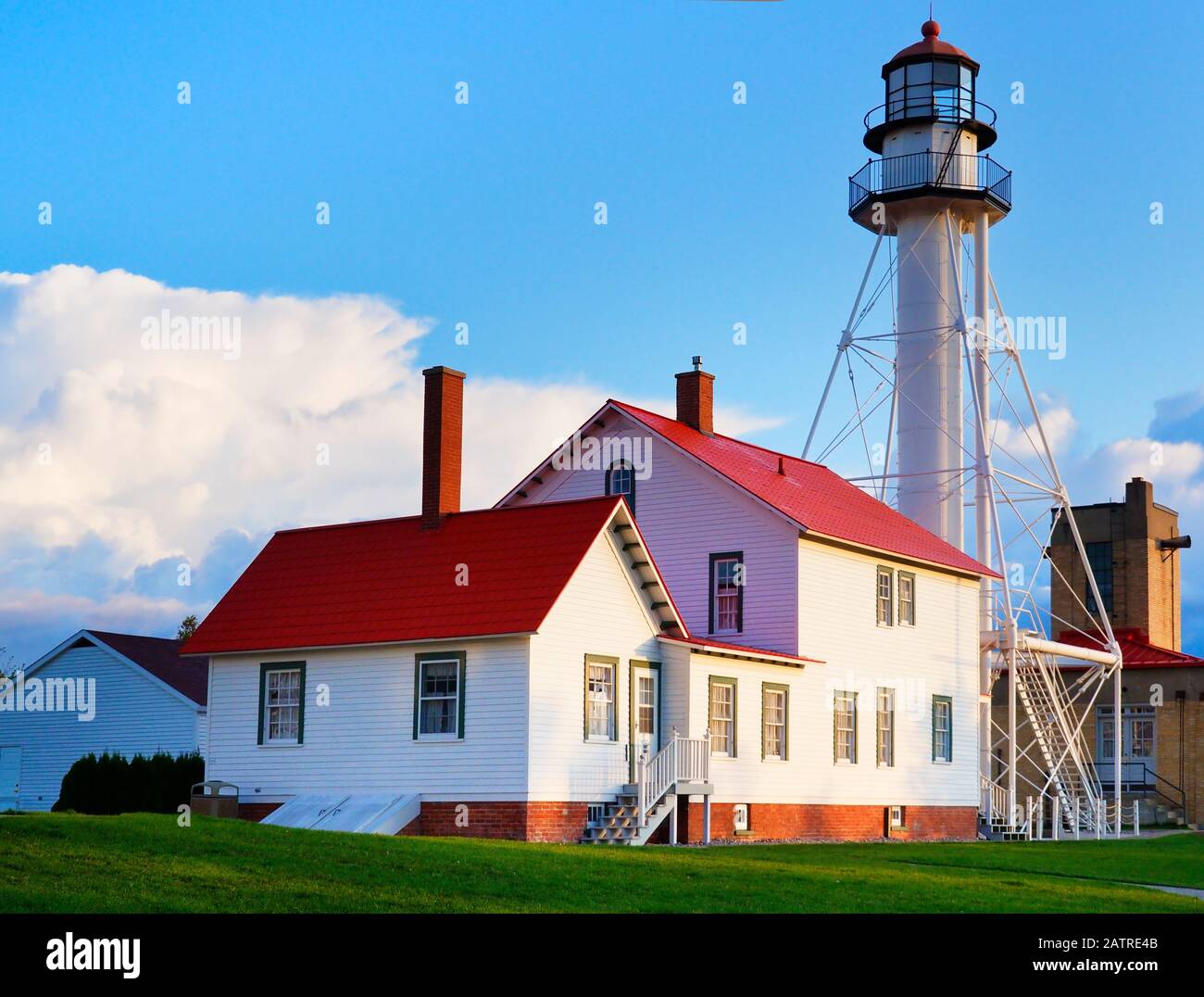 Whitefish Point Light, Great Lakes Shipwreck Museum, Paradise, Michigan ...