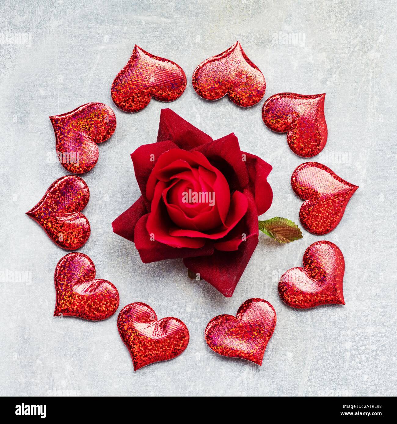 Two red rose hearts hi-res stock photography and images - Alamy
