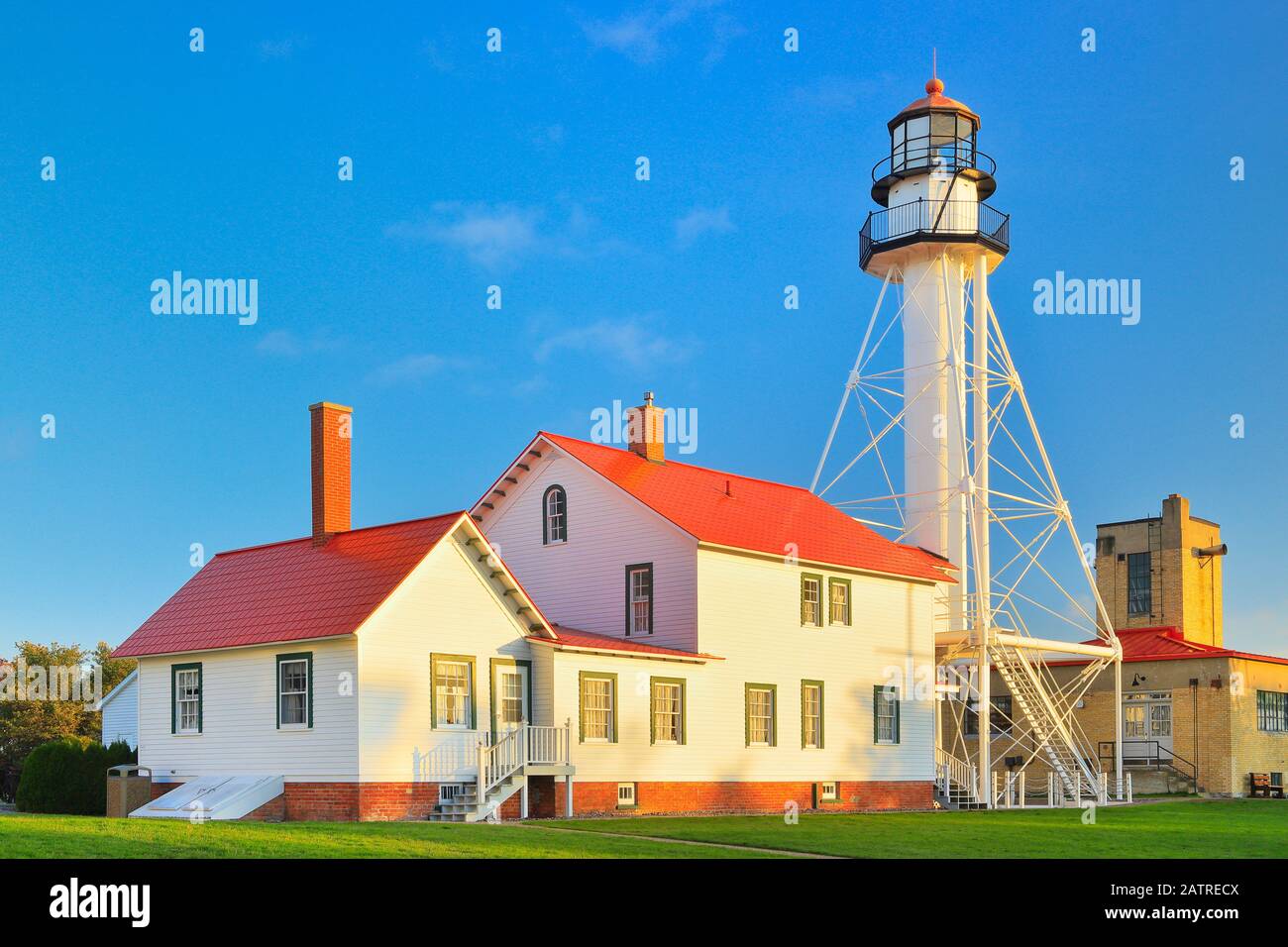 Whitefish Point Light, Great Lakes Shipwreck Museum, Paradise, Michigan ...