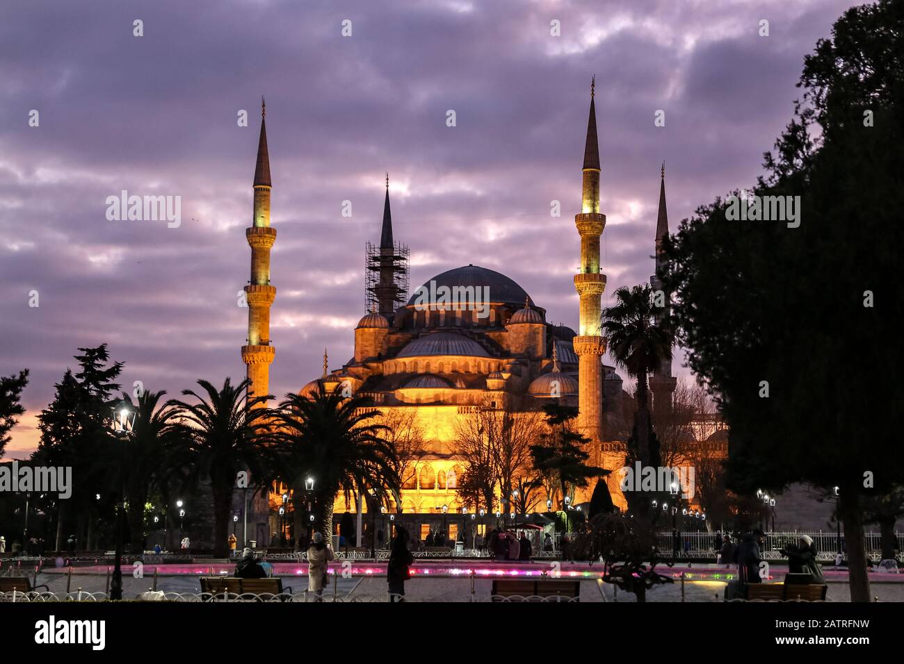Sultanahmet Blue Mosque in Istanbul City, Turkey Stock Photo - Alamy