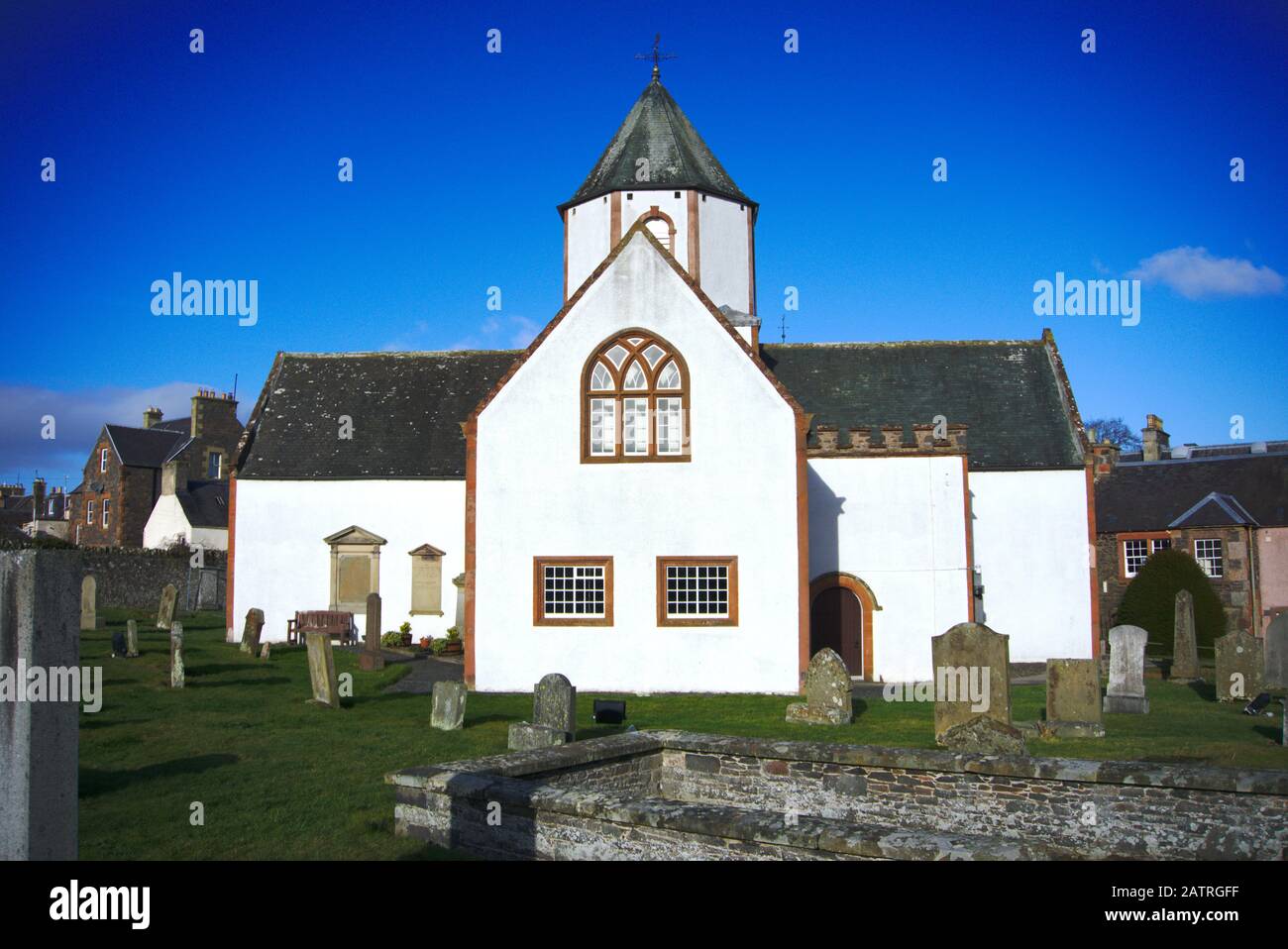 17th century church in Lauder, Berwickshire, Scottish Borders, UK Stock Photo