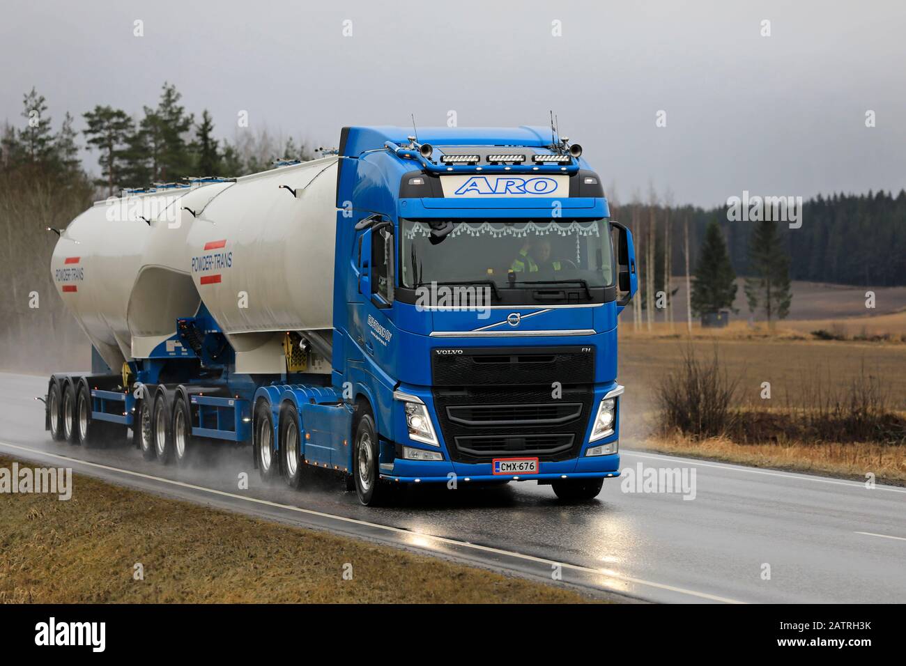 Raasepori, Finland. May 27, 2021. Volvo Trucks Finland presents new Volvo  FMX 540 Xpro Winter as part of their new range Stock Photo - Alamy