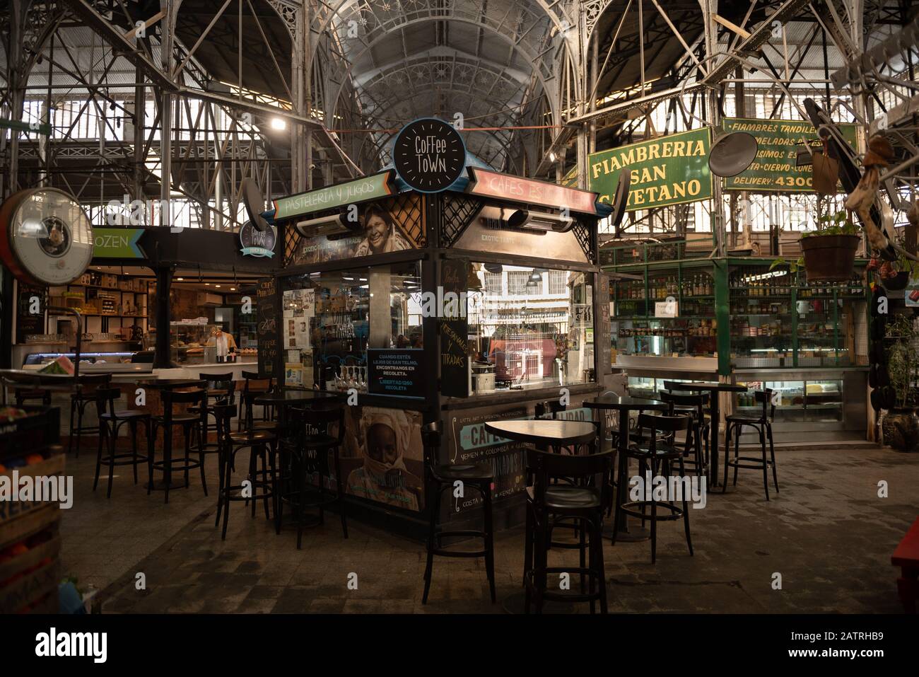 Buenos Aieres, Argentina - September 08 2018: A beautiful Market in the neighborhood of San Telmo Stock Photo