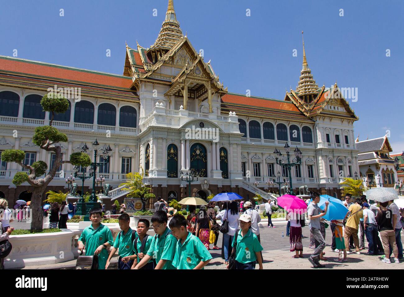 Phra Thinang Chakri at Grand Palace in Bangkok, Thailand Stock Photo