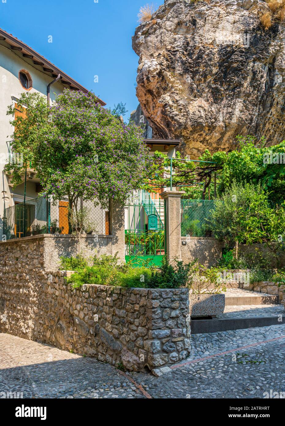 Malcesine, beautiful little town on Lake Garda. Veneto, Province of Verona, Italy. Stock Photo