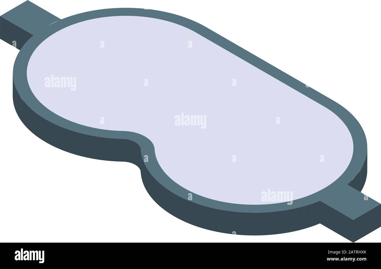 Sleeping mask icon, isometric style Stock Vector
