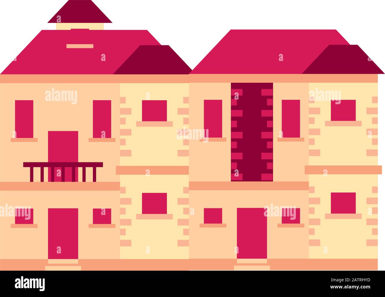 house building front facade icon Stock Vector Image & Art - Alamy