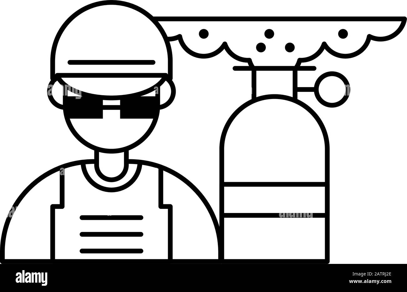 soldier military force with smoke bomb Stock Vector Image & Art - Alamy