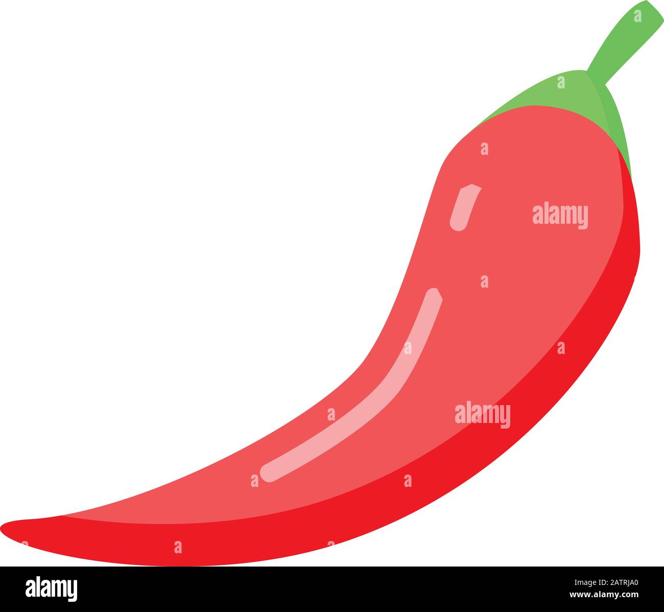 Red chili icon, isometric style Stock Vector