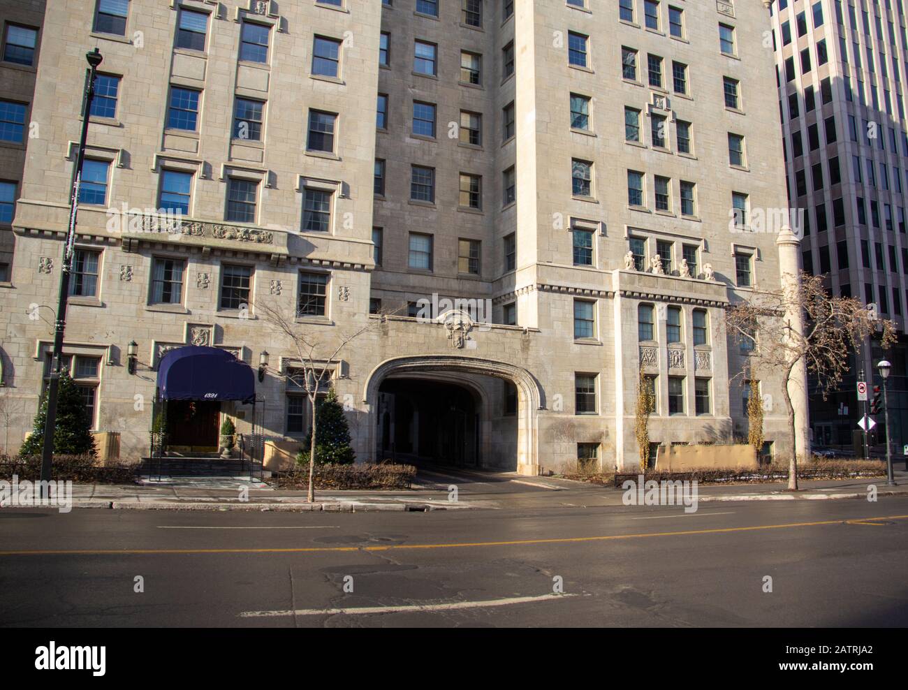 Chateau style apartment building Stock Photo Alamy