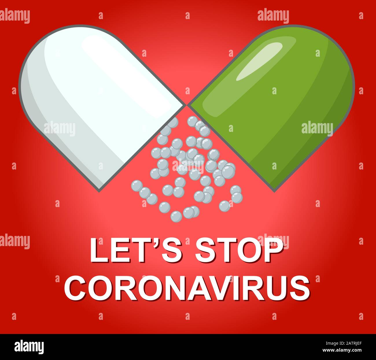 Stop coronavirus concept vector cartoon style Stock Vector Image & Art ...