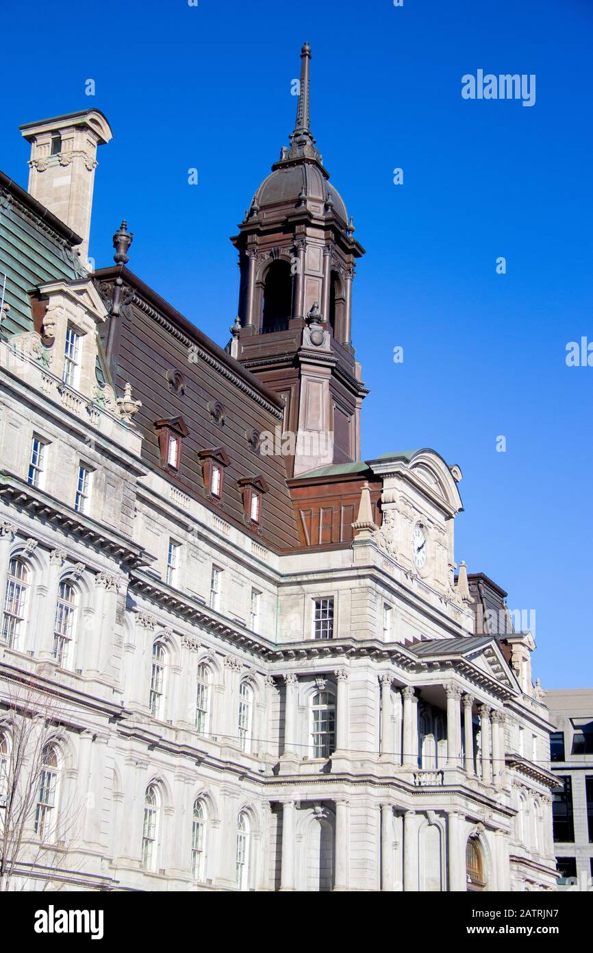 Montreal City Hall Stock Photo Alamy