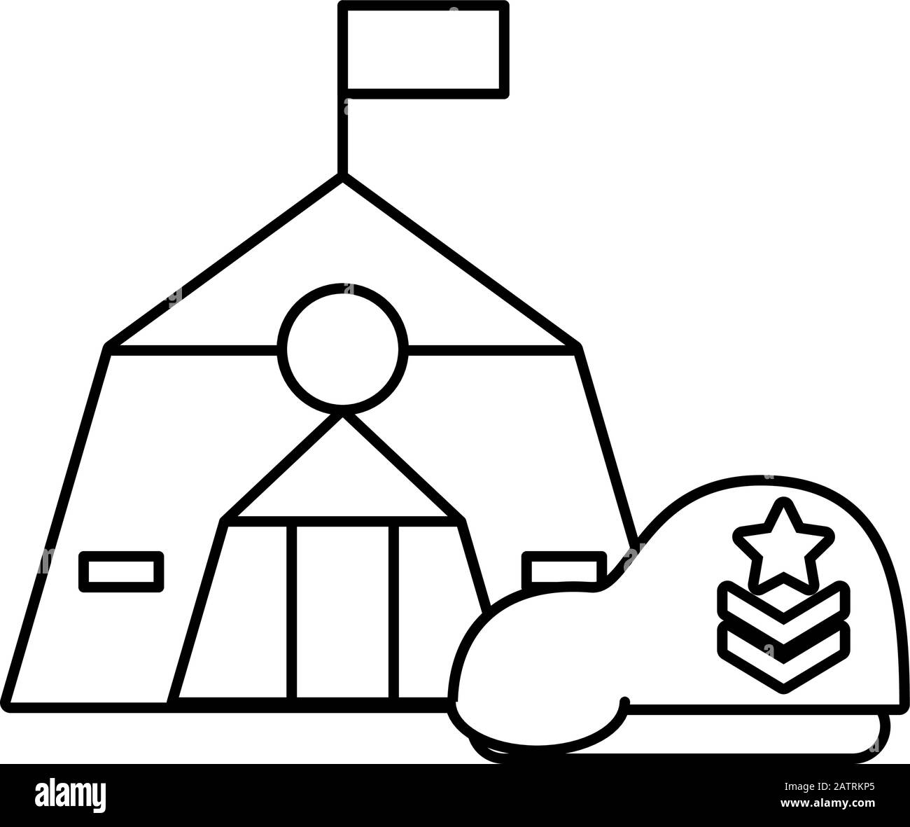 tent military force with green beret Stock Vector Image & Art - Alamy
