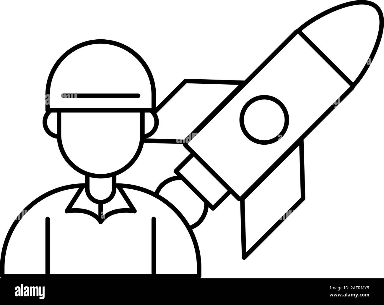 soldier military force with rocket Stock Vector Image & Art - Alamy