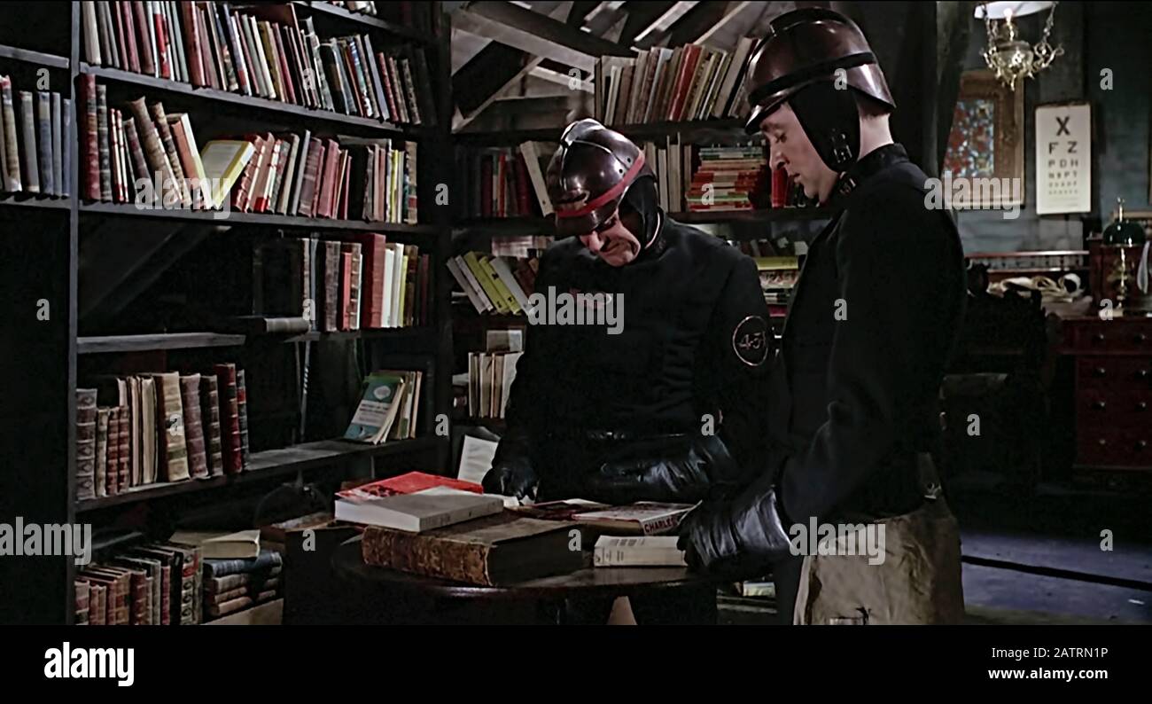 Fahrenheit 451 (1966) directed by François Truffaut and starring Oskar