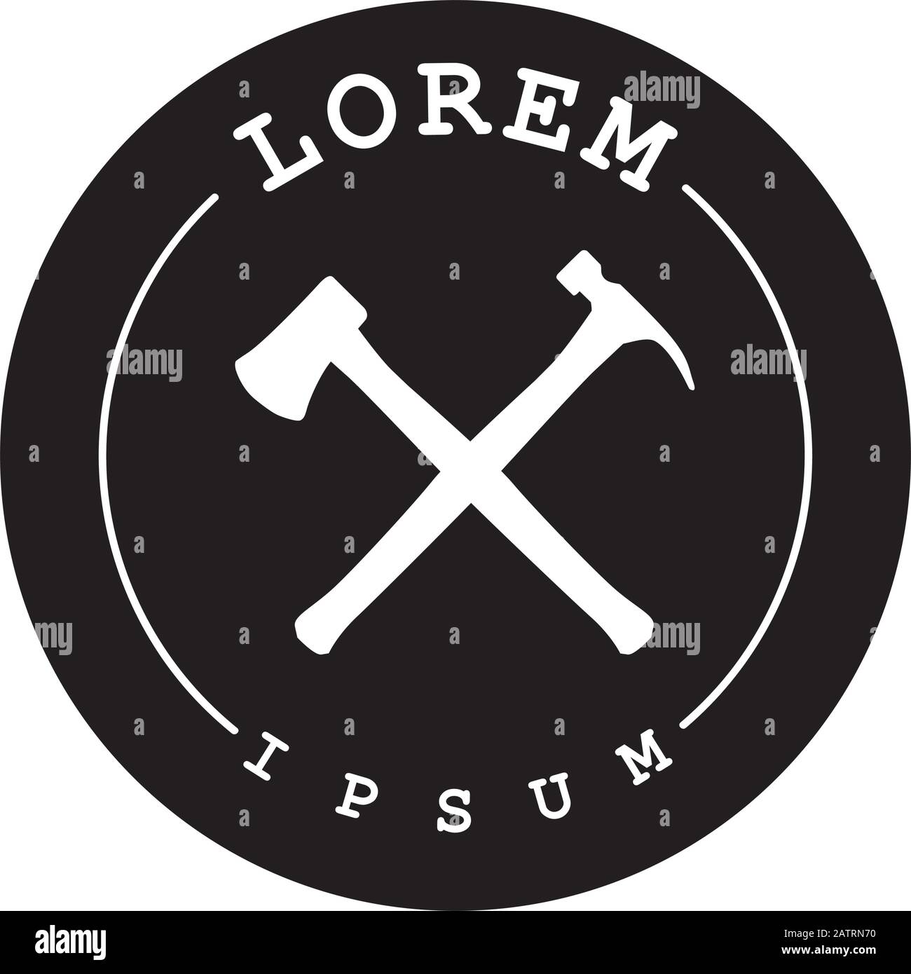 hammer and axe Stock Vector Image & Art Alamy