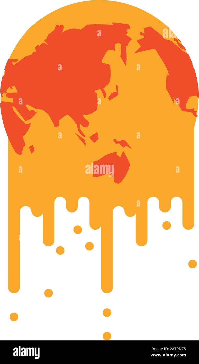 world planet melting global warming Stock Vector Image & Art - Alamy