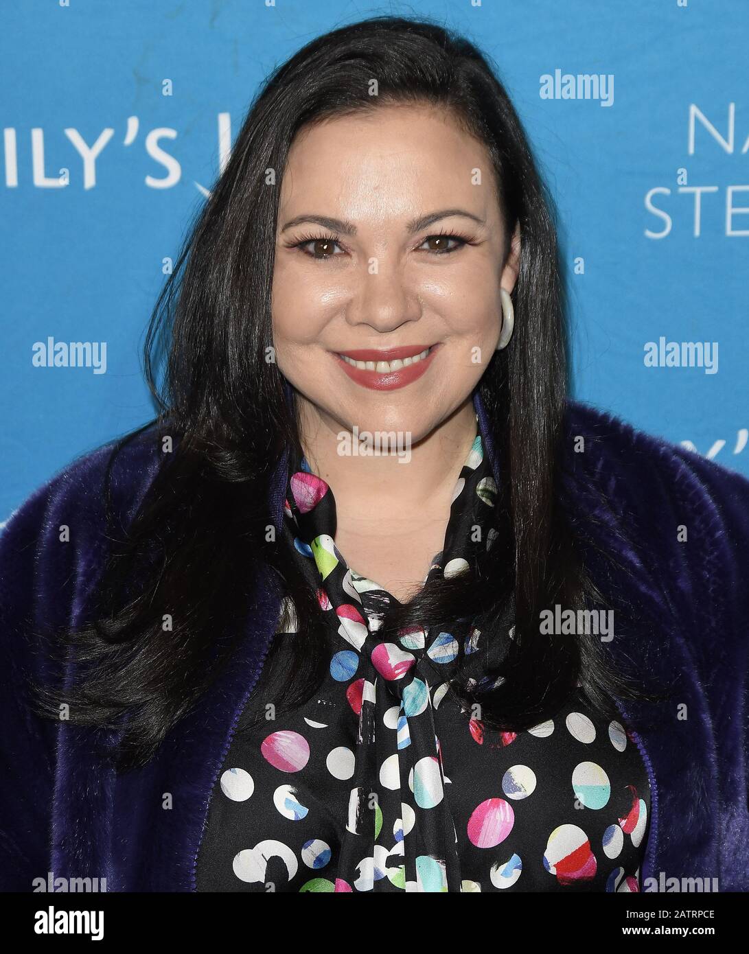 Gloria Calderón Kellett arrives at EMILY's List 3rd Annual Pre-Oscars Brunch held at the Four Seasons Hotel Los Angeles in Beverly Hills, CA on Tuesday, ?February 4 2020.  (Photo By Sthanlee B. Mirador/Sipa USA) Stock Photo