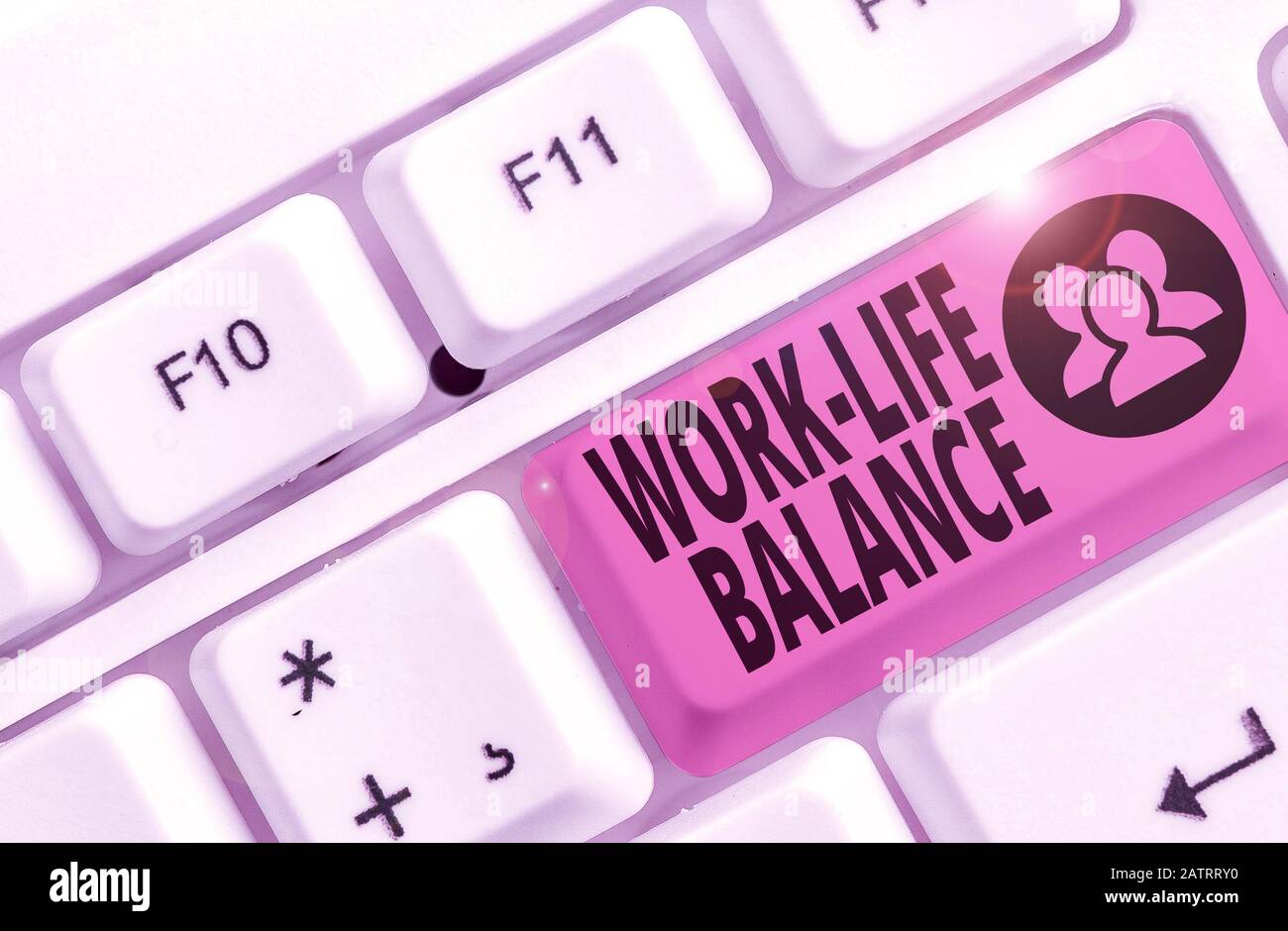 Writing note showing Work Life Balance. Business concept for time ...