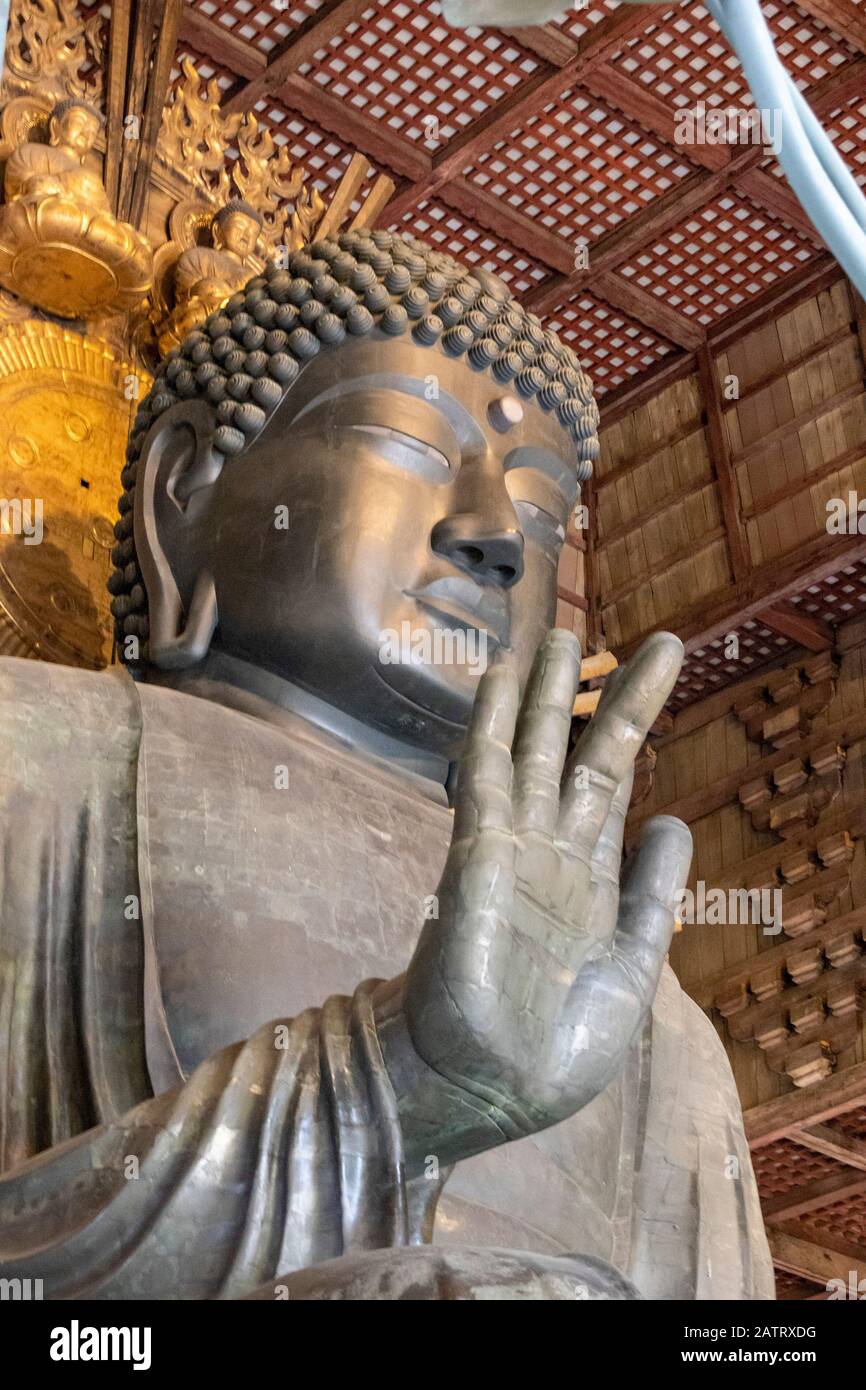 The world's largest bronze statue of the Buddha Vairocana,Todaiji
