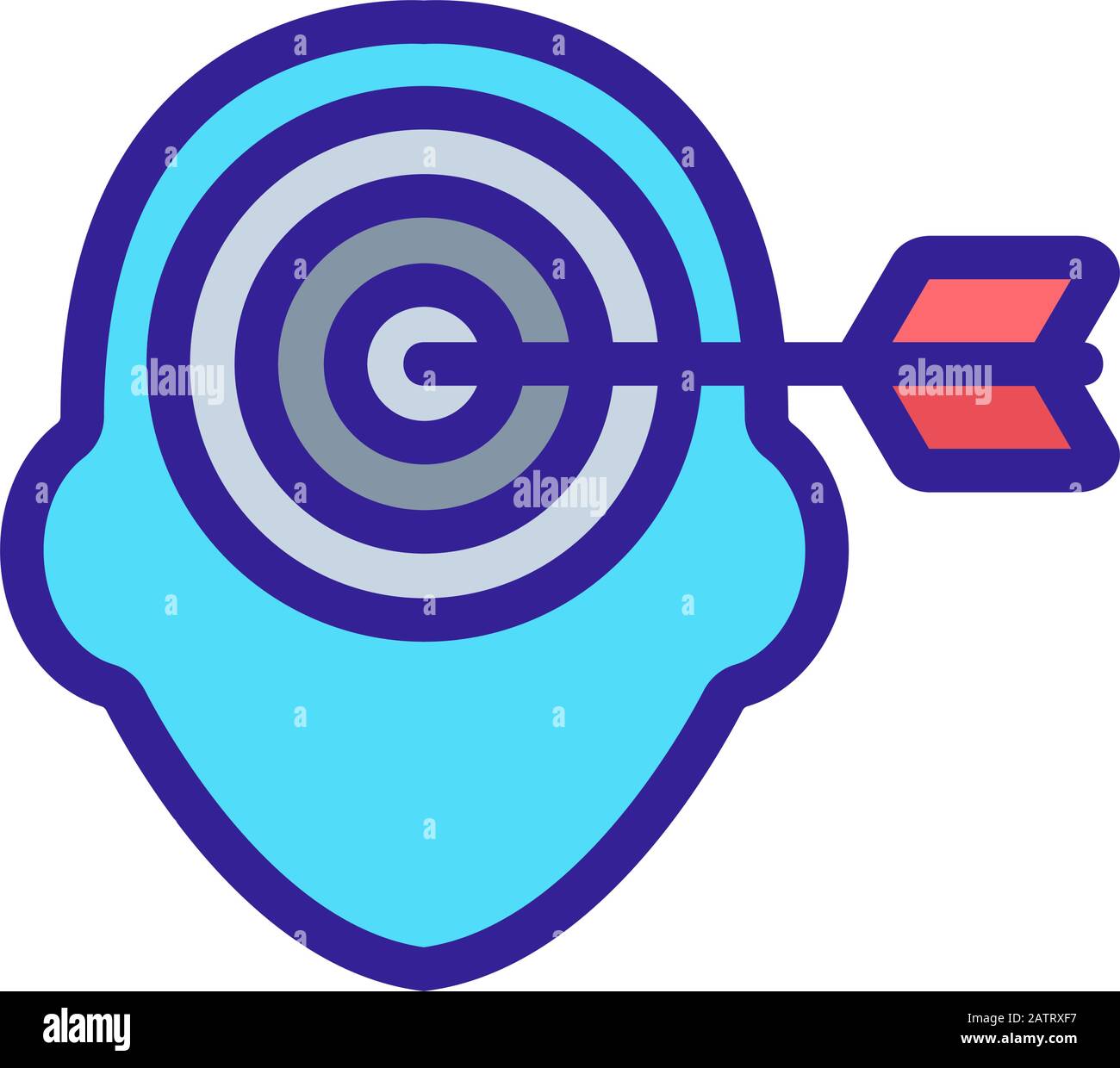 mathematical mindset icon vector. Isolated contour symbol illustration ...