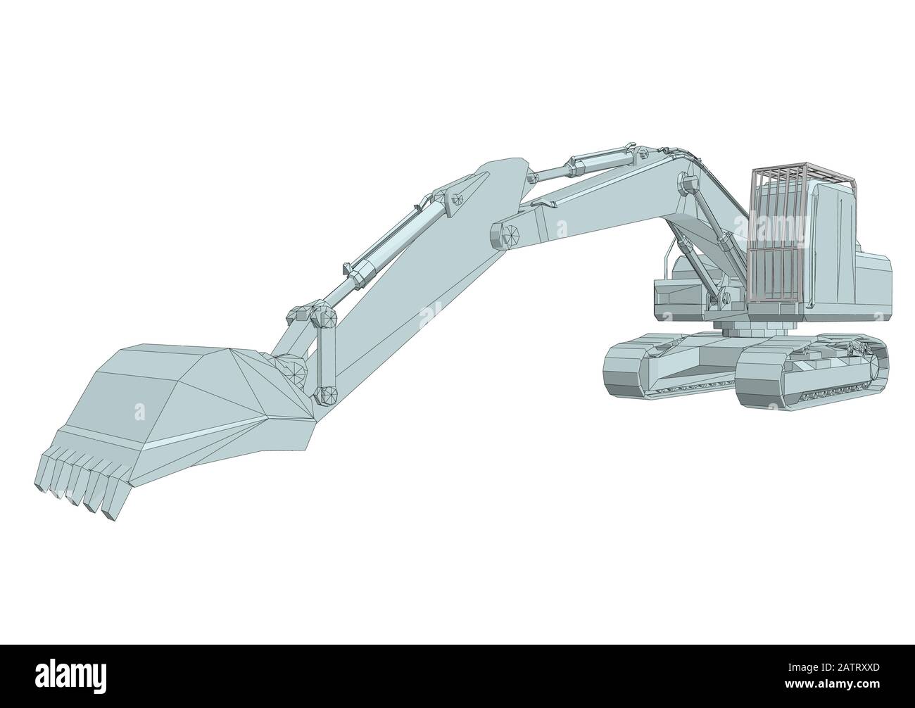 Excavate digger Stock Vector Images - Alamy