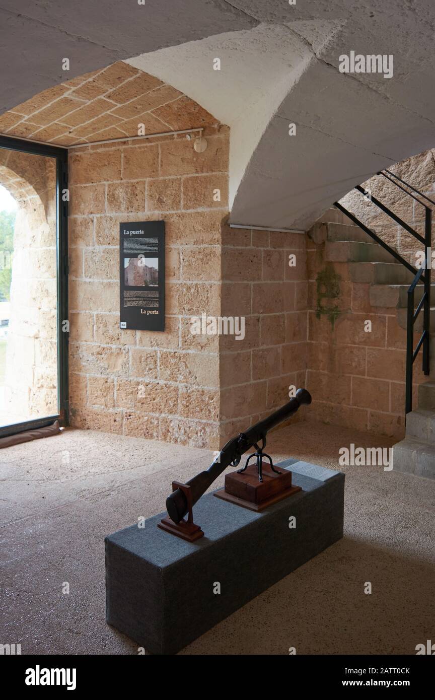 Castell de Sant Carles de Palma de Mallorca , España. Museo historico militar del siglo XVII. Contruido sobre un antiguo puerto Romano Stock Photo