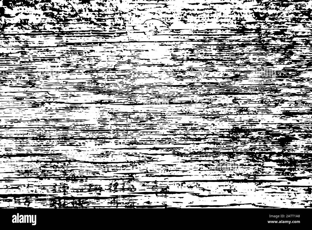 Old wooden black and white texture Stock Vector